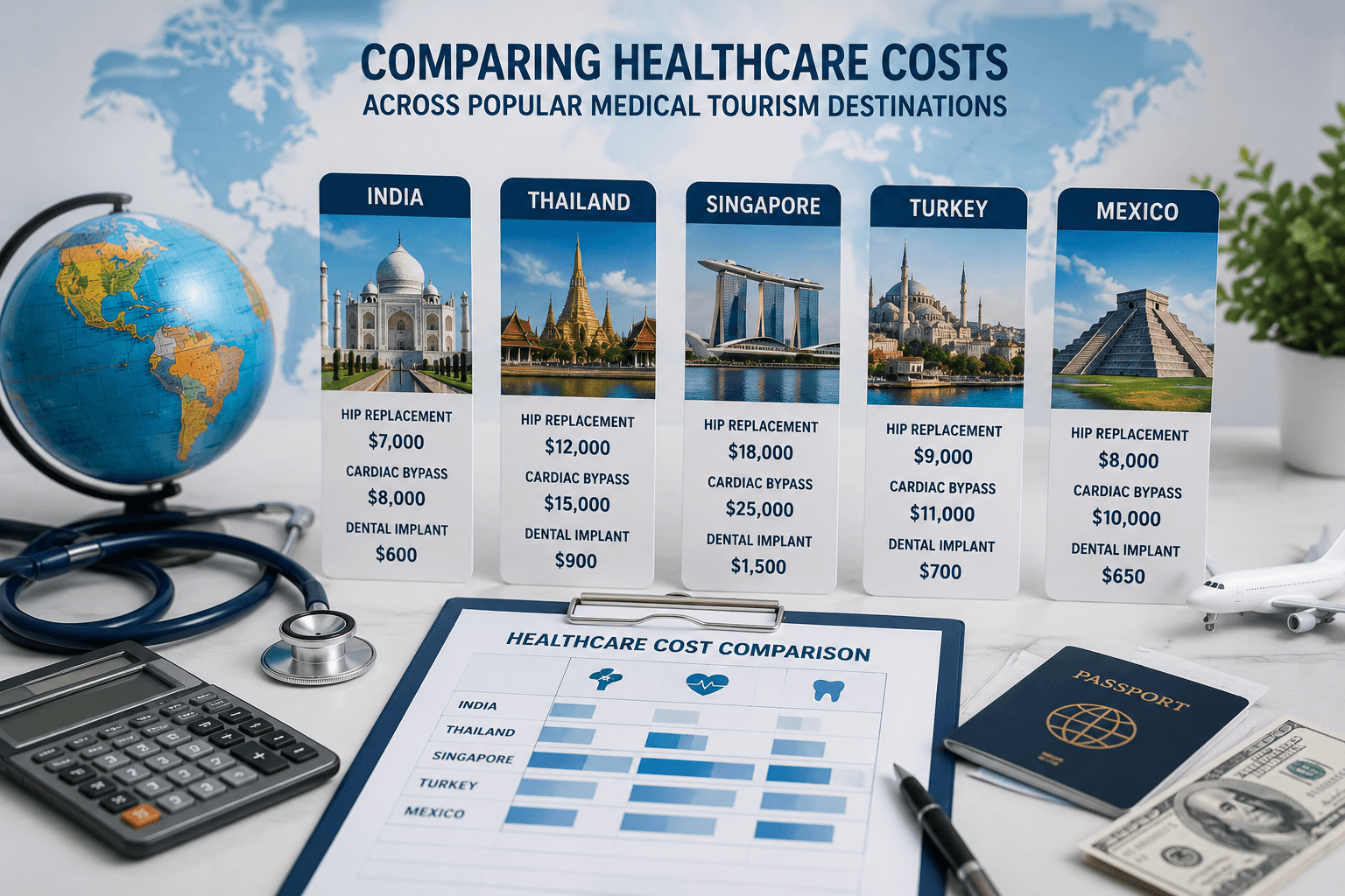 Comparing Healthcare Costs Across Popular Medical Tourism Destinations